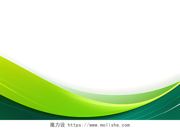 绿色科技背景线条曲线底纹波纹简约名片画册封面背景  